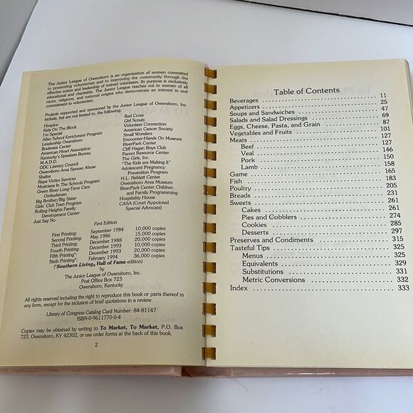 LOT OF TWO VINTAGE JUNIOR LEAGUE SOUTHERN COOKBOOKS - Picture 6 of 9